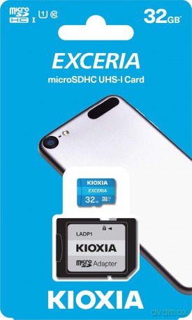 Kioxia 64GB microSD KIOXIA Exceria (M203) UHS I U1 with adapter