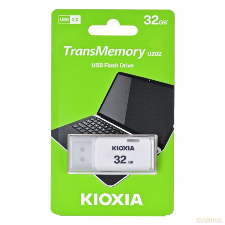 Kioxia pendrive 32GB USB 2.0 KIOXIA Hayabusa U202 WHITE - RETAIL