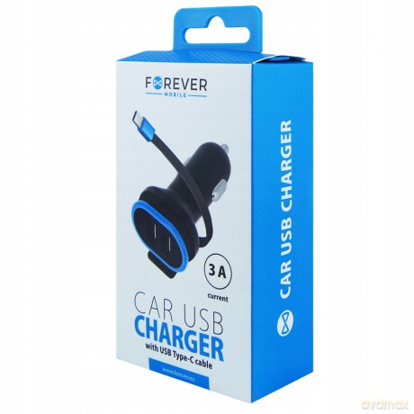 Ładowarka samochodowa Forever CC-02 2xUSB 3A z kablem microUSB