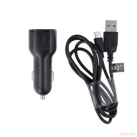 Ładowarka samochodowa Maxlife MXCC-01 2xUSB Fast Charge 2.4A + kabel (USB - microUSB)