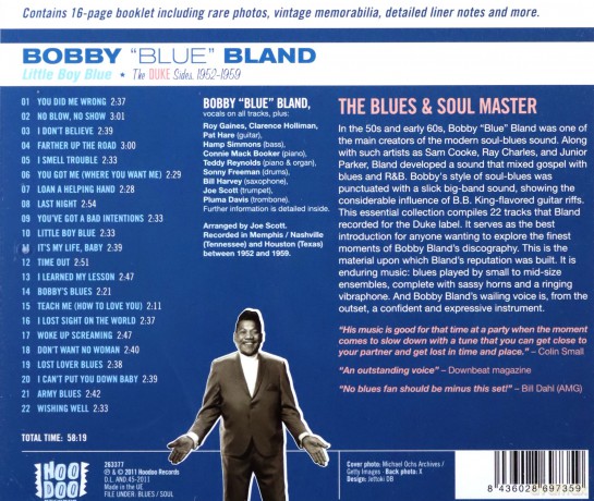 Bobby 'Blue' Bland: Little Boy Blue. The Duke Sides, 1952-1959 [CD]