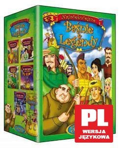 Najpiękniejsze baśnie i legendy: Ostatni Mohikanin / Przez morza i oceany / Robin Hood / W 80 dni dookoła świata / 20.000 mil podmorkiej żeglugi BOX [5DVD]