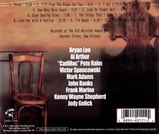 Bryan Lee, Kenny Wayne Shepard: Live At The Old Absinthe House Bar...Saturday [CD]
