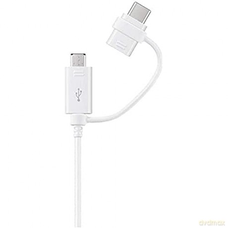 Samsung kabel 2w1 USB - microUSB + USB-C 1,5 m biały