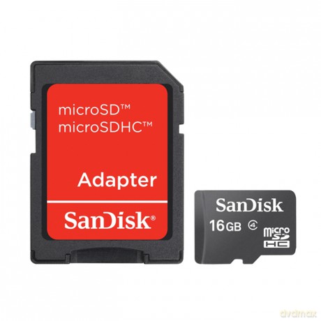 SanDisk karta pamięci microSDHC (16GB | class 4) + adapter