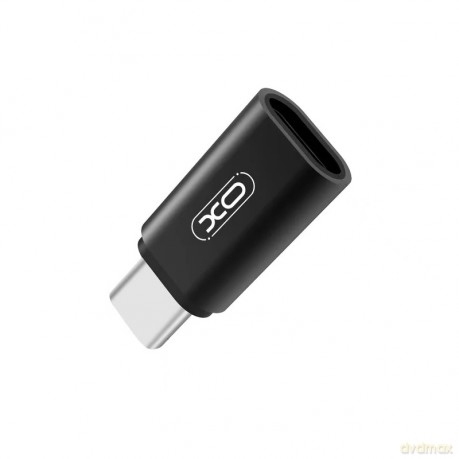 XO adapter NB131 micro-USB do USB typ-C czarny