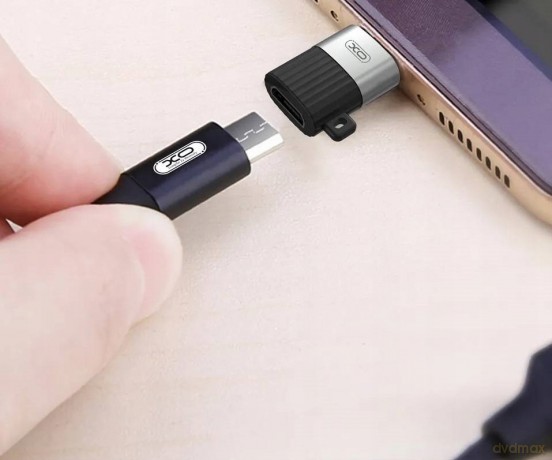 XO adapter NB149-A micro-USB do USB-C czarny