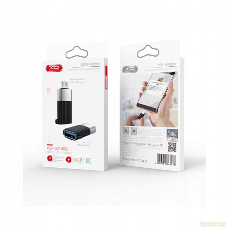XO adapter NB149-G USB do micro-USB czarny