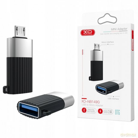 XO adapter NB149-G USB do micro-USB czarny