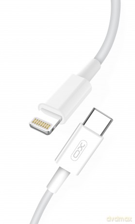 XO kabel NB113 PD USB-C - Lightning 1,0 m 2A biały