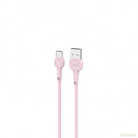 XO Kabel NB132 USB - USB-C 1,0 m 2A różowy