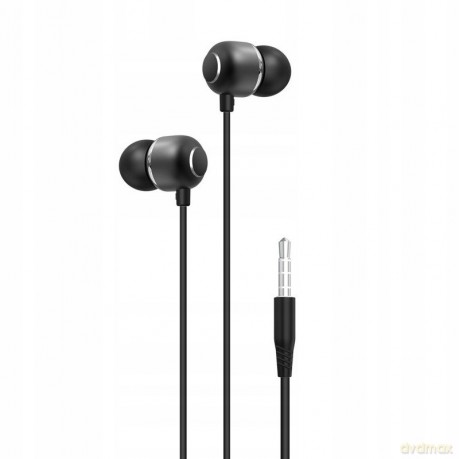 XO Słuchawki przewodowe EP26 jack 3,5mm czarne