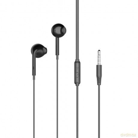 XO Słuchawki przewodowe EP28 jack 3,5mm czarne