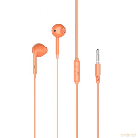 XO Słuchawki przewodowe EP28 jack 3,5mm pomarańczowe
