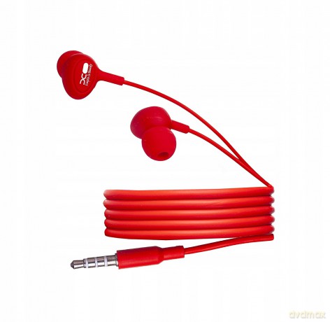 XO Słuchawki przewodowe S6 jack 3,5mm czerwona