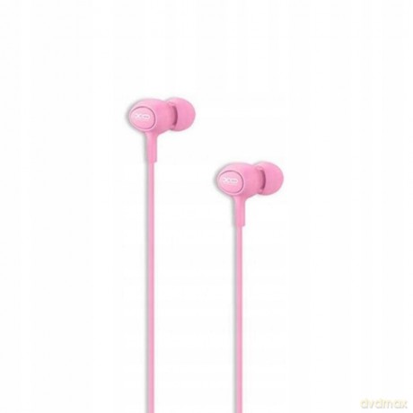 XO Słuchawki przewodowe S6 jack 3,5mm różowa