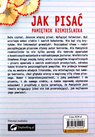 Jak pisać. Pamiętnik rzemieślnika - Stephen King [KSIĄŻKA]