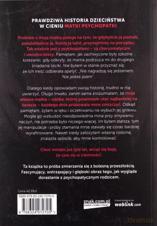 Moja matka psychopatka. Dorastanie w cieniu potwora - Olivia Rayne [KSIĄŻKA]