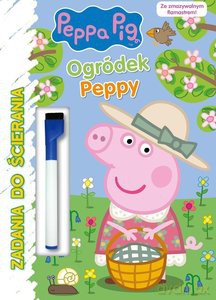 Peppa Pig Ogródek Peppy Zadania do ścierania (ze zmywalnym flamastrem) [KSIĄŻKA]