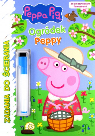 Peppa Pig Ogródek Peppy Zadania do ścierania (ze zmywalnym flamastrem) [KSIĄŻKA]