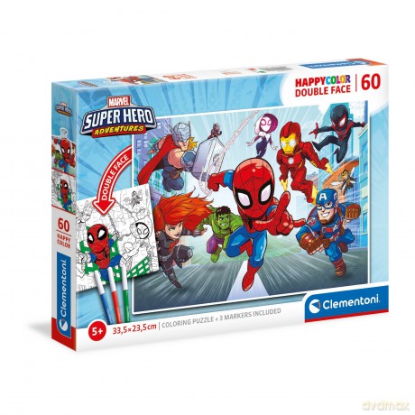 CLEMENTONI 60 el. Marvel Superhero [PUZZLE]