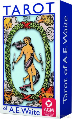 Tarot A E Waite Tarot ST Blue E [KARTY]