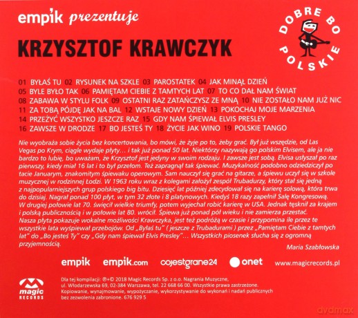 Krzysztof Krawczyk: Dobre Bo Polskie [CD]