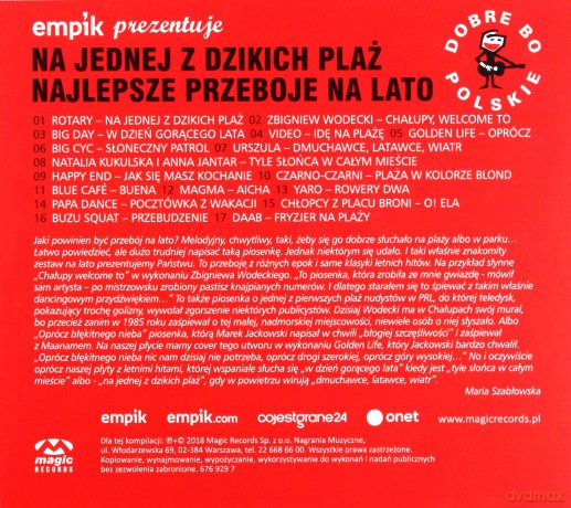 Dobre Bo Polskie - Na Jednej Z Dzikich Plaż - Najlepsze Przeboje Na Lato [CD]