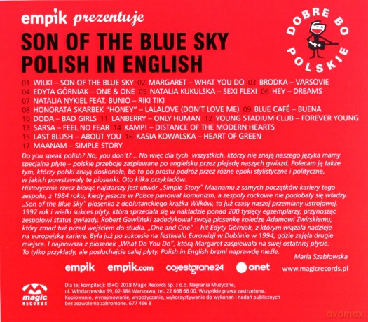 Dobre Bo Polskie - Son Of The Blue Sky - Polish In English [CD]