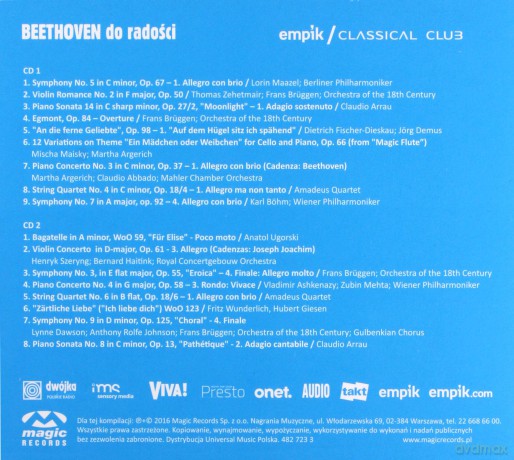 Classical Club - Beethoven Do Radosci [2CD]