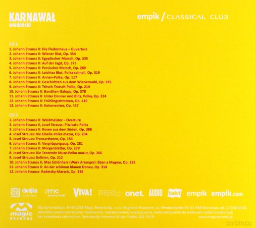 Classical Club - Karnawał Wiedeński [2CD]