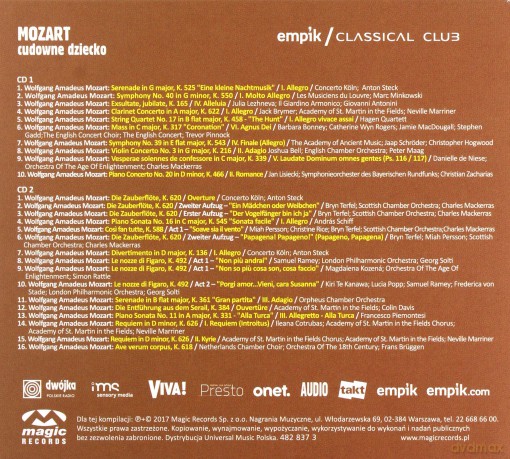 Classical Club - Mozart Cudowne Dziecko [2CD]