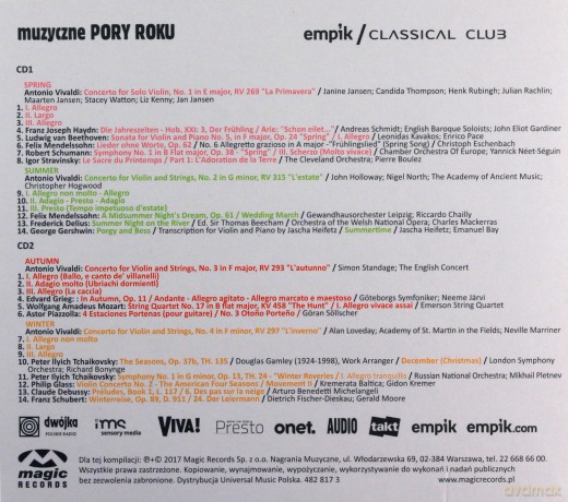 Classical Club - Muzyczne Pory Roku [2CD]