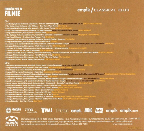 Classical Club - Muzyka Gra W Filmie [2CD]