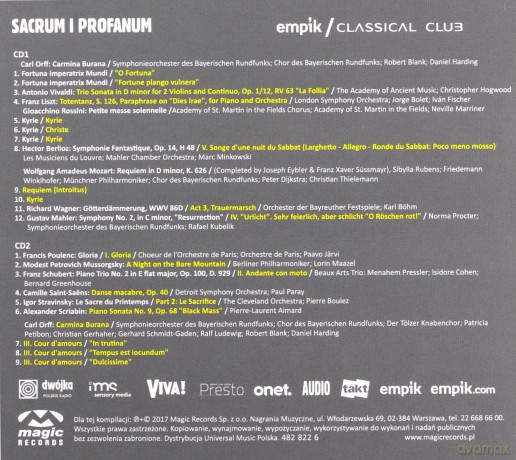 Classical Club - Sacrum I Profanum [2CD]