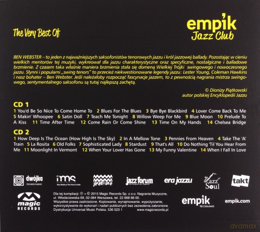 Ben Webster: Jazz Club [2CD]