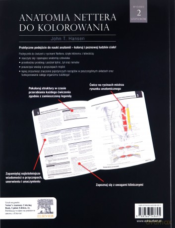 Anatomia Nettera do kolorowania - J.T. Hansen [KSIĄŻKA]