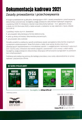 Dokumentacja Kadrowa 2021 [KSIĄŻKA]