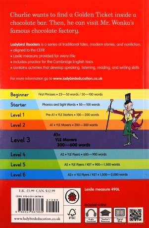 Ladybird Readers Level 3 Charlie and the Chocolate Factory - Roald Dahl [KSIĄŻKA]