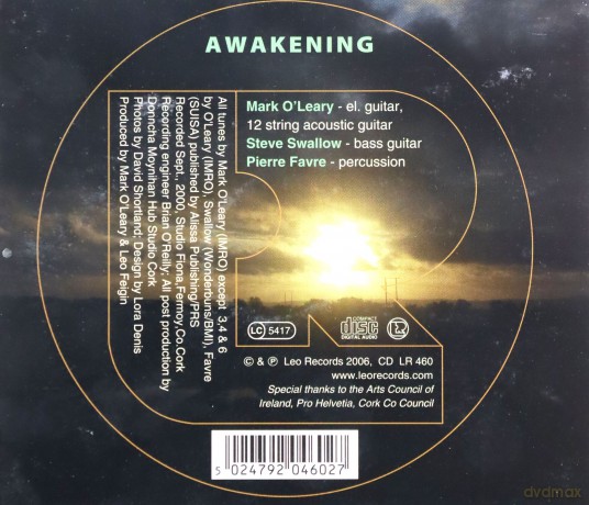 Mark O'Leary, Steve Swallow, Pierre Favre: Awakening [CD]