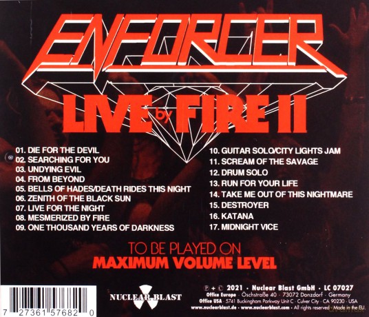 Enforcer: Live By Fire II [CD]