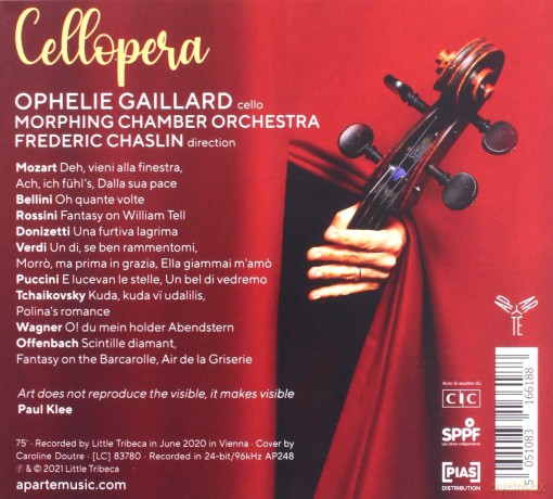 Ophelie Gaillard: Cellopera Various Composers Un Violoncelle A L Opera (digipack) [CD]