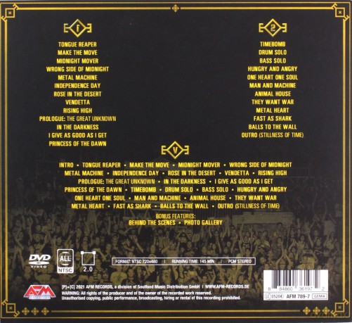 U.D.O.: Live In Bulgaria 2020 - Pandemic Survival Show [Blu-Ray]+[2CD]