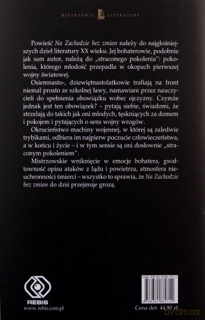 Na Zachodzie bez zmian - Erich Maria Remarque [KSIĄŻKA]