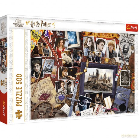 TREFL 500 el. Pamiątki z Hogwartu (374001) [PUZZLE]