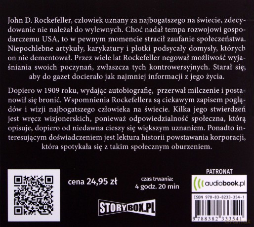 Wspomnienia ludzi i zdarzeń. Moja autobiografia - John D. Rockefeller [AUDIOBOOK]