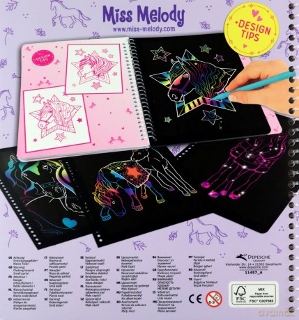 Zestaw Magic Scratch Miss Melody 11457A