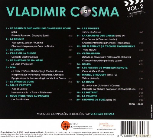 Cosma soundtracks - Vol 2 soundtrack (Cosma Vladimir) [CD]