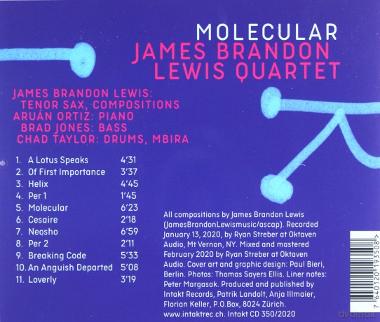 James Brandon Lewis Quartet: Molecular [CD]