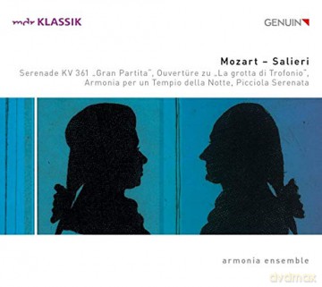 Armonia Ensemble: Mozart - Salieri: Serenade Kv 361 Gran Partita. Ouverture Zu La Grotta Di Trofonio!. Armonia Per Un Tempio Della Notte [CD]